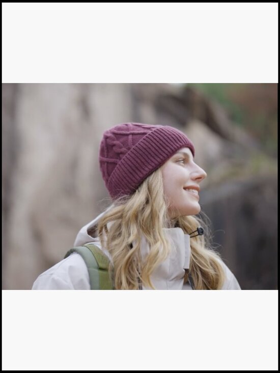 100% Merino Wool Beanie, Lightweight Winter Hat, Breathable Unisex Cap main image 4